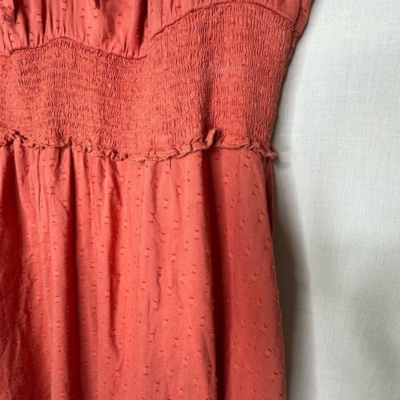 Old Navy Women Babydoll Empire Waist Tiered Maxi Dress Ruffle XL Milkmaid Boho - Picture 4 of 7